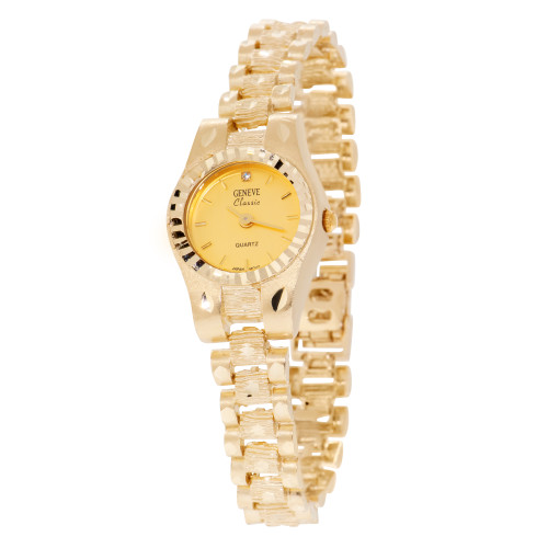 14k Gold 21mm Wide Linke Ladies Watch