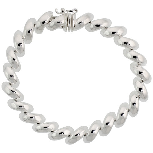 Sterling Silver 7 Mm San Marco Bracelet - 7 Inch