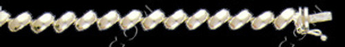 Sterling Silver 7 Mm San Marco Bracelet - 8 Inch