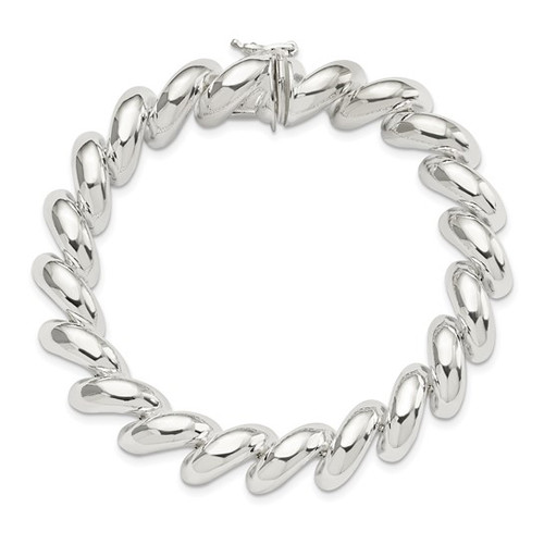 Sterling Silver 12 Mm San Marco Bracelet - 8 Inch