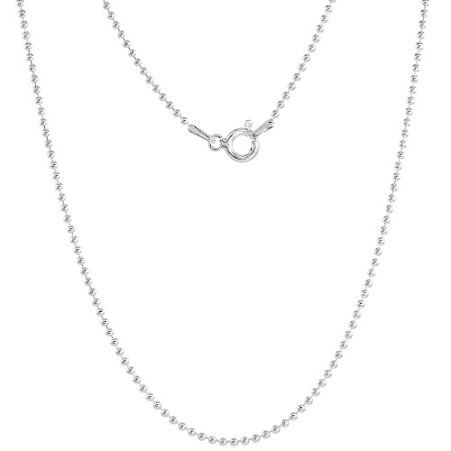 Sterling Silver (Nickel Free) 1.5 Mm Ball Chain 16 Inches