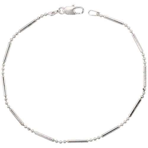 Sterling Silver "Nickel Free" 1.5 Mm Bead Chain 16"