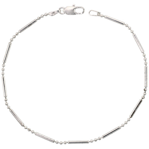 Sterling Silver "Nickel Free" 1.5 Mm Bead Chain 22"