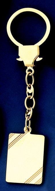 14k Gold 26mm Key Chain