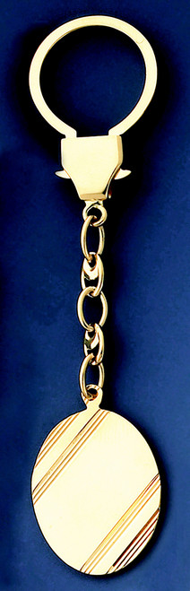 14k Gold 29mm Key Chain