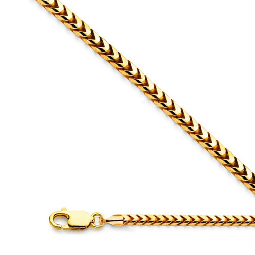 14k Gold Franco Chain 4.8mm 22 Inches