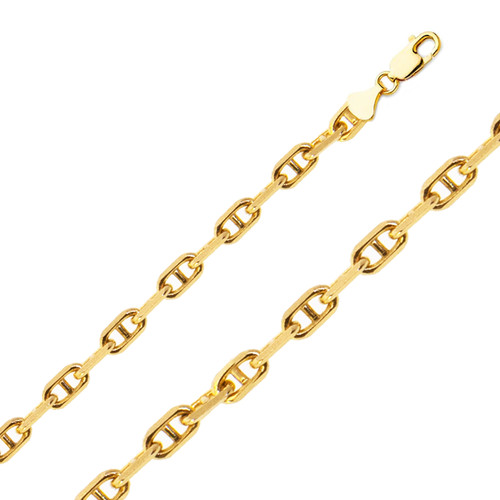 14K Yellow Gold 6.0 mm Anchor Chain 22 Inches