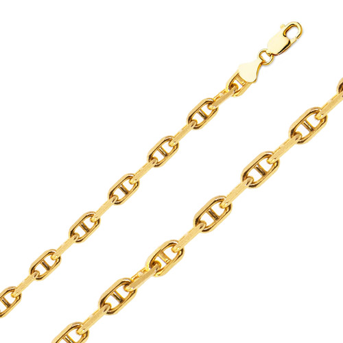 14K Yellow Gold 6.0 mm Anchor Chain 30 Inches
