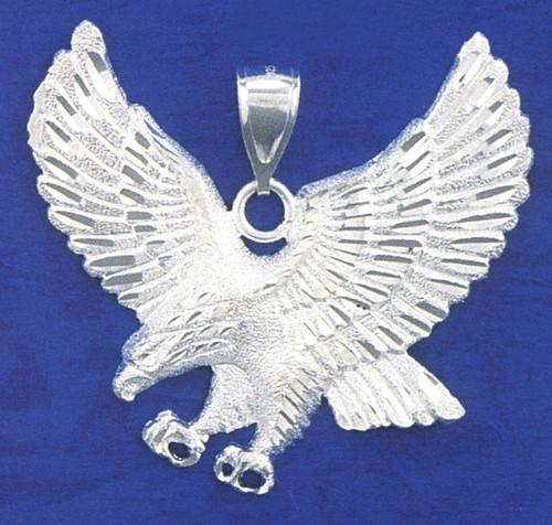 Sterling Silver  2 Inches Eagle Charm