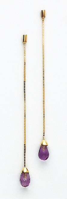 14k Yellow Gold Genuine  Earring