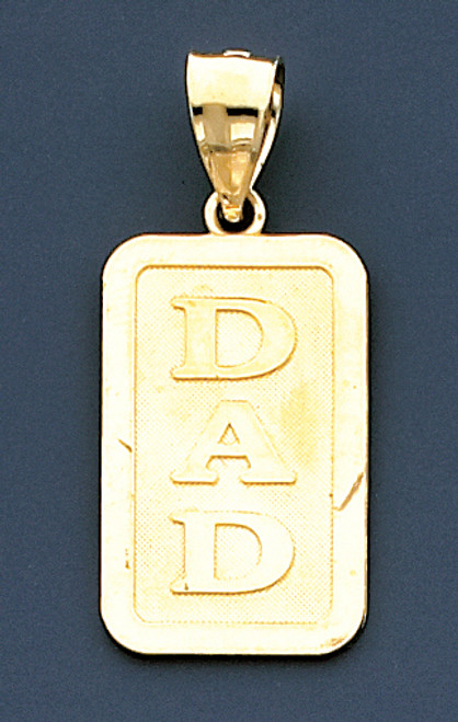 14k Gold dad Charm