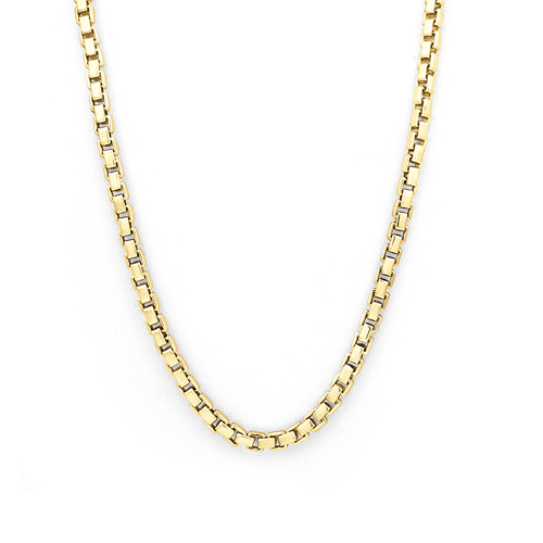 14k Gold 5.0mm Box Chain 20 Inches 