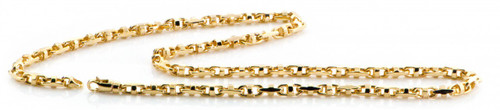 14k Gold Fancy Hand Made Chain 3.9mm 20 Inches