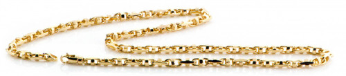 14k Gold Fancy Hand Made Bracelet 3.9mm 9 Inches