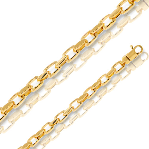 14k Gold Fancy Hand Made Chain 5.9mm 26 Inches