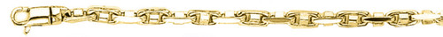 18K Yellow Gold 3.2mm Modern Hand Made Chain 18 Inches