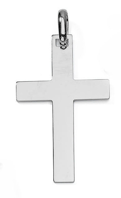 18k White Gold Cross 49.3mm High