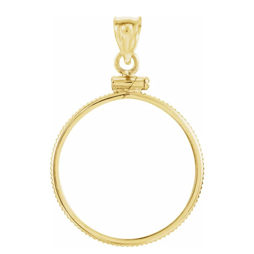 Gold Coin Pendant Bezel - Screw Top for US and Foreign Coins - Roy Rose  Jewelry