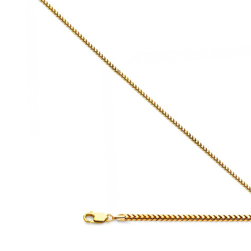 18k Gold 1.25mm Franco Chain16 Inches