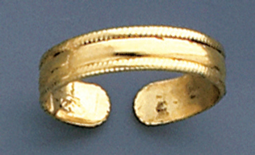 14k Yellow Gold 1.5mm Wide Toe Ring
