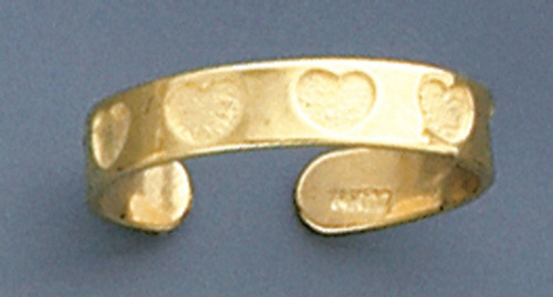 14k Yellow Gold 6.2mm Toe Ring