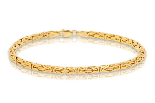 14k Gold 2.5mm Byzantine Chain 8 In