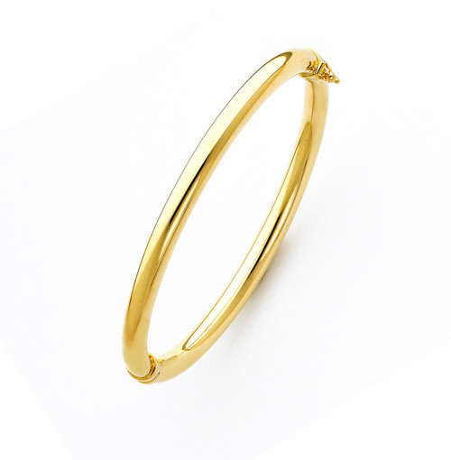 14k Italian 5mm Hollow Bangle