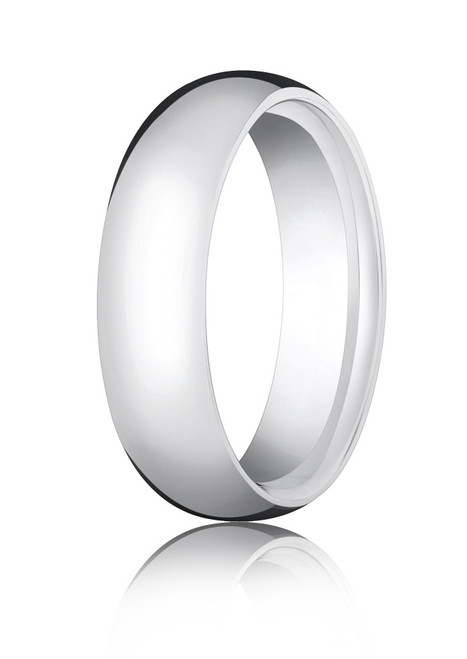 6mm 950  Platinum Comfort Fit Wedding Band