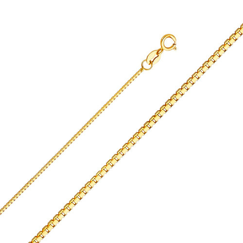 10K Gold 1mm Box Chain 22 Inches