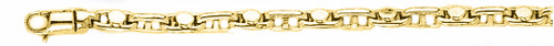 10K Gold 4.1mm Fancy Hand Made Chain 16 Inches