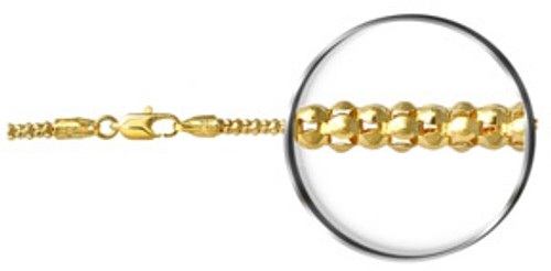 14K Yellow gold Popcorn Chain Necklace | Sarraf.com