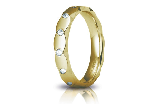 18kt Yellow Gold  Luna Diamond Eternity Band .26ct