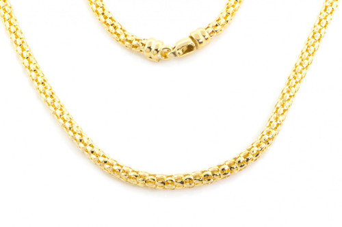 14k Gold 4.5mm Mesh Necklace 20 Inches 