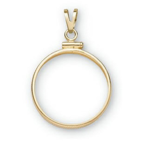 14k Gold 1/10 Oz Australian Lunar Gold Coin Series II Coin Bezel Screw Top