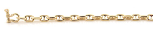 Solid 22K Yellow Gold Cable Anchor Link Chain 66964