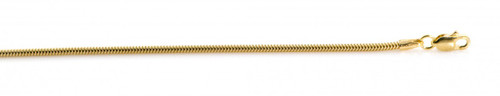 14k Gold 1.6mm Snake Chain Anklet 9 Inches