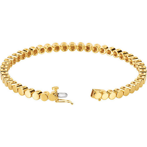 Diamond Tennis Bracelet in 14K - 18K Gold or Platinum 5 pointer