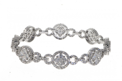 Diamond Bracelet in 14k White Gold 7.21 ct. tw.