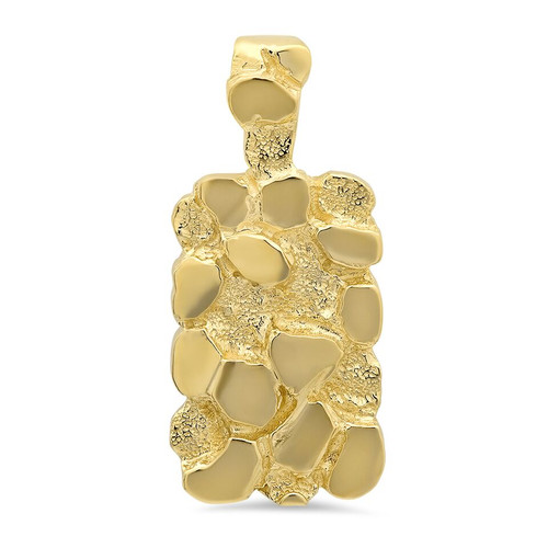 14k Yellow gold Rectangle Nugget 