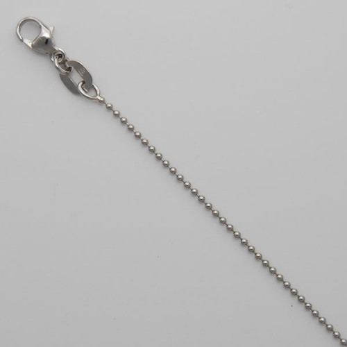 Platinum 950 Ball Chain 1.2mm 16"