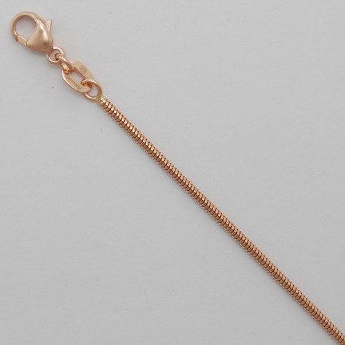 14k Rose Gold 1.2mm Snake Chain 24 In 