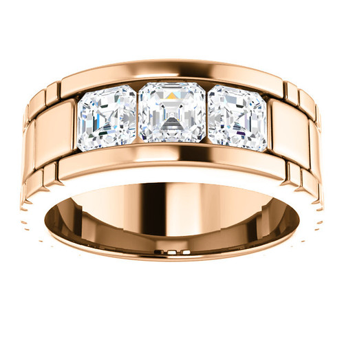 10.20 carats Asscher Diamond Eternity band | Eternity band diamond, Pretty diamond  ring, Buy diamond ring
