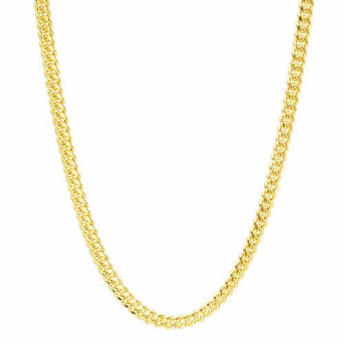 14K Gold 3.5mm Cable Chain 16 Inches