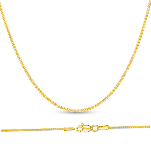 10k Gold 2.5mm Spiga (wheat) Hollow Chain 20 Inches