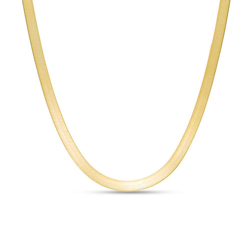 Talisa Wide Herringbone Name Necklace - Gold Necklace by Talisa