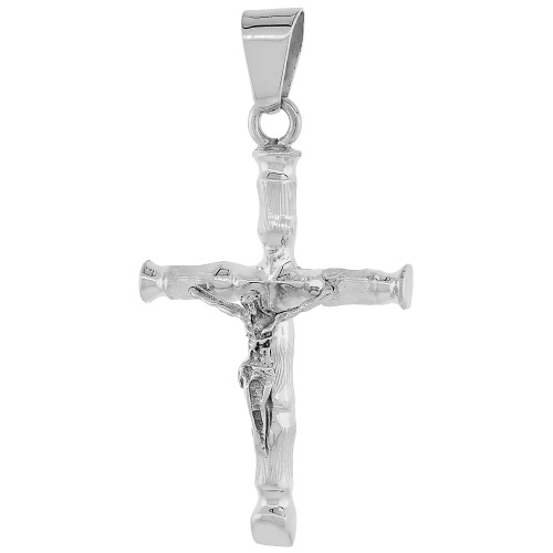 Sterling Silver - Pendants (Charms) - Cross (With Jesus) - Sarraf