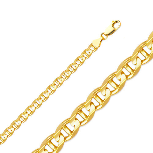 10k Gold 6.2mm Mariner chain 22 Inches