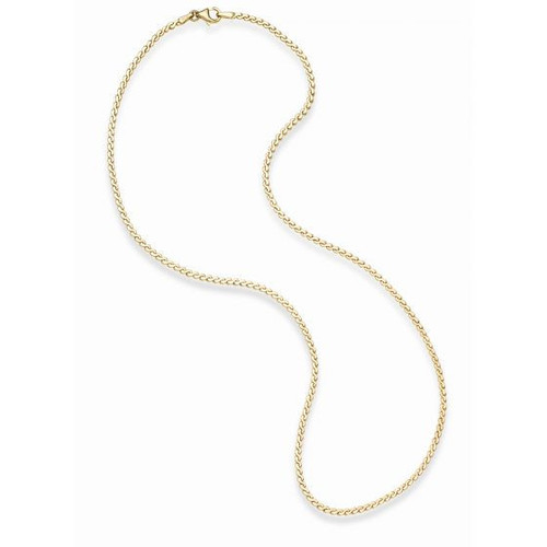 14k Yellow Gold 3.0mm Serpentine Gold Chain 18 inches