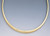 14K Yellow Gold 3mm-6mm Graduated Domed Omega Necklace 18 Inches