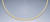 14K Yellow Gold 3mm Domed Omega Necklace 20 Inches